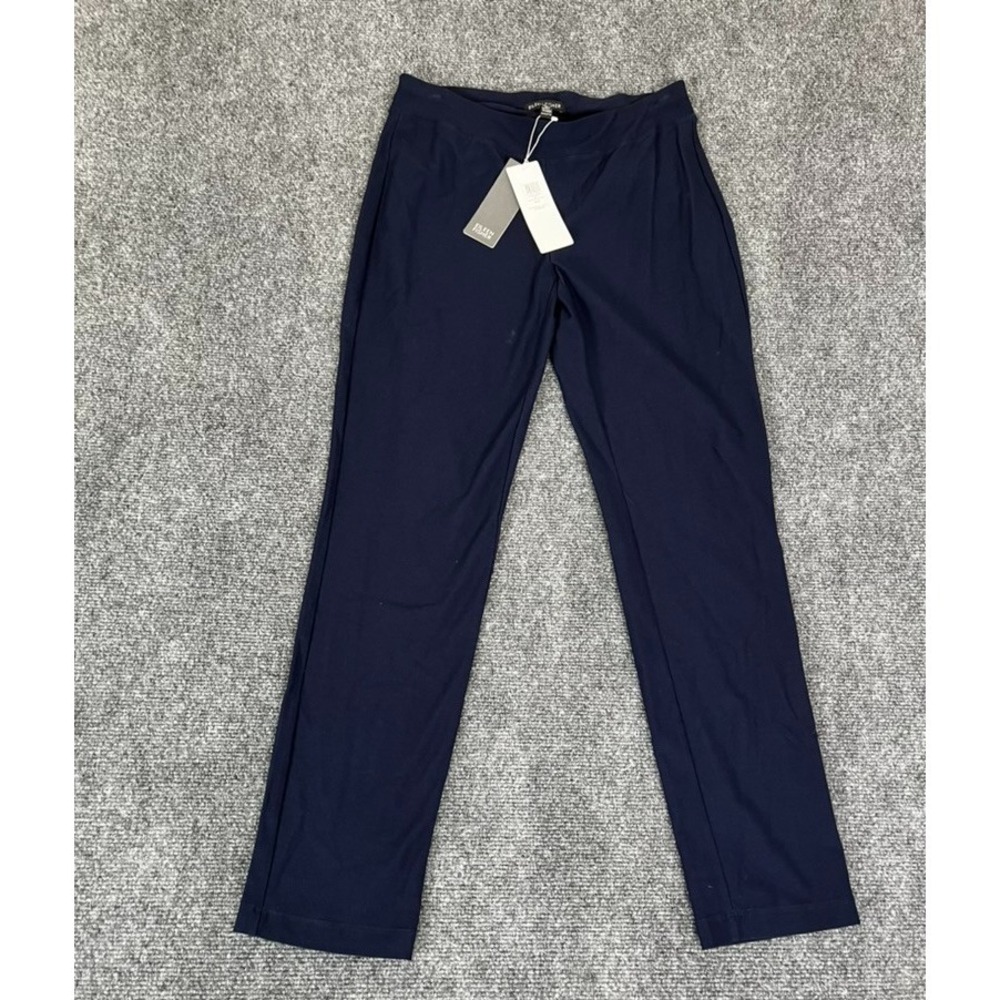 Eileen Fisher Women's Midnight Blue Slim Ankle Pant Viscose Nylon Lycra Size XXS